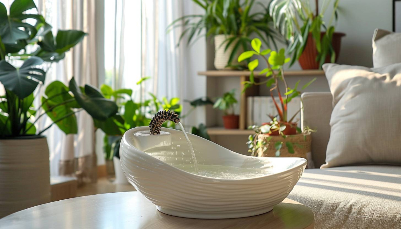Avantages des fontaines à eau en céramique pour la santé des chats